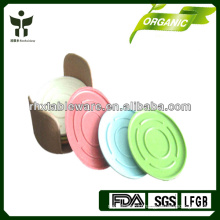 eco bamboo fiber cup saucer and mat